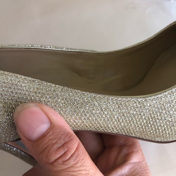 Sam Edelman Hazel Pointed Toe Slip-On Stilettos Light Gold/Silver Size 8 - Picture 16 of 16
